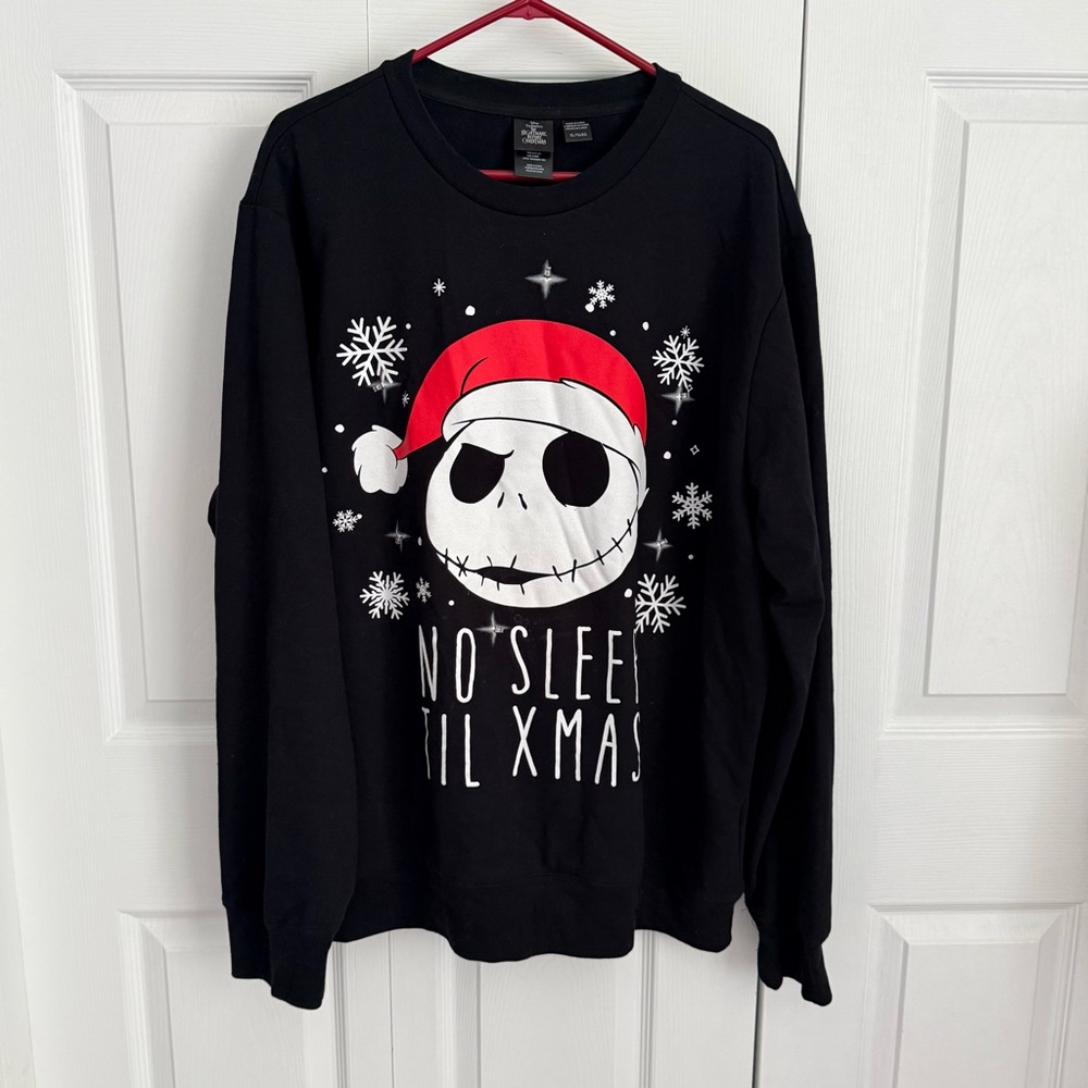 Disney Black 'The Nightmare Before Christmas' light up Sweatshirt size XL